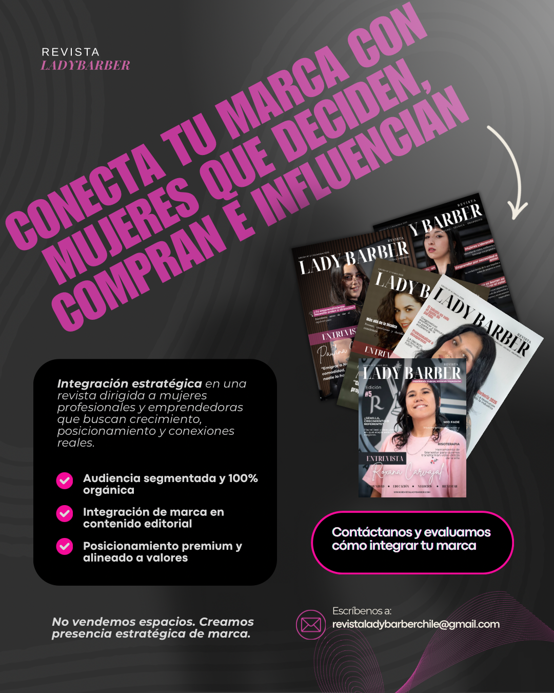 Marcas colaborando con Revista Lady Barber